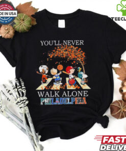 The Peanuts Characters X Philadelphia Sports Teams You’ll Never Walk Alone Shirt