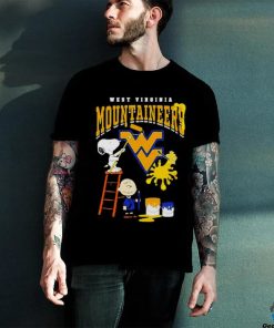 The Peanuts Charlie Snoopy And Woodstock Wall Paint West Virginia Mountaineers Shirt 3 The Peanuts Charlie Snoopy And Woodstock Wall Paint West Virginia Mountaineers Shirt