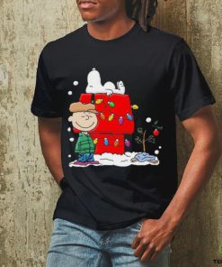 The Peanuts Charlie and Snoopy Merry Christmas Light 2023 Shirt