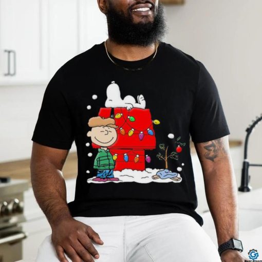 The Peanuts Charlie and Snoopy Merry Christmas Light 2023 Shirt