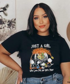 The Peanuts Just A Girl Who Loves Fall And Harry Potter Shirt