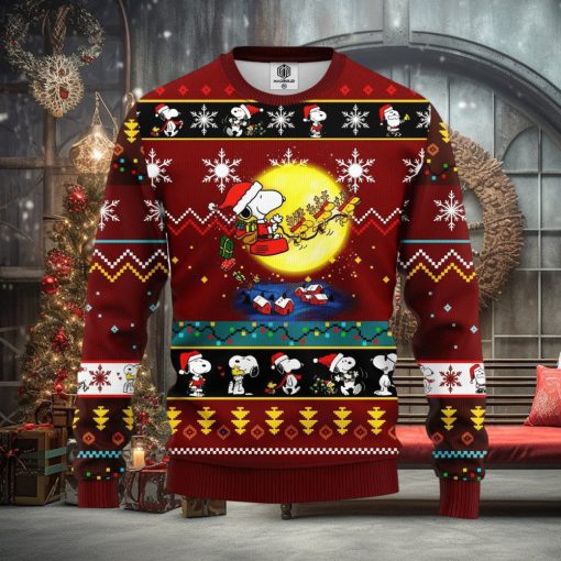 The Peanuts Merry Xmas Gifts Ugly Christmas Sweater