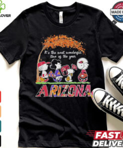 The Peanuts Movie Characters Arizona Sports It’s The Most Wonderful Time Of The Year 2024 Shirt