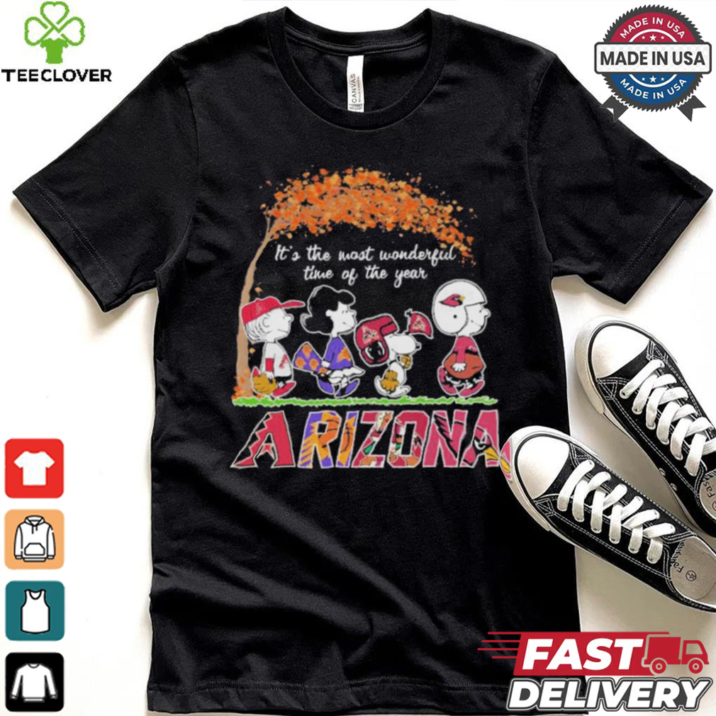 The Peanuts Movie Characters Arizona Sports It’s The Most Wonderful Time Of The Year 2024 Shirt The Peanuts Movie Characters Arizona Sports It’s The Most Wonderful Time Of The Year 2024 Shirt