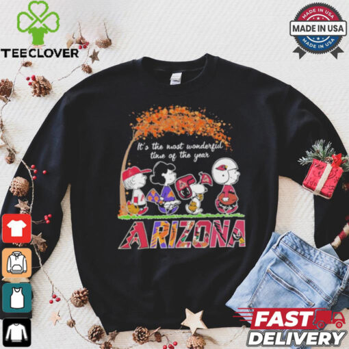 The Peanuts Movie Characters Arizona Sports It’s The Most Wonderful Time Of The Year 2024 Shirt