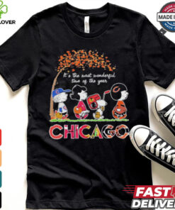 The Peanuts Movie Characters Chicago Sports It’s The Most Wonderful Time Of The Year 2024 Shirt