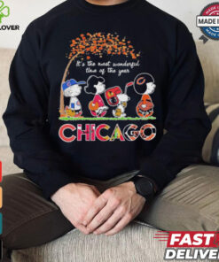 The Peanuts Movie Characters Chicago Sports It’s The Most Wonderful Time Of The Year 2024 Shirt