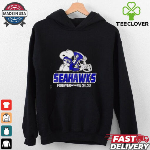The Peanuts Movie Snoopy Forever Win Or Lose Football Seattle Seahawks shirt