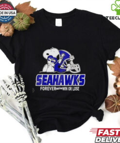 The Peanuts Movie Snoopy Forever Win Or Lose Football Seattle Seahawks shirt