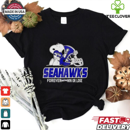 The Peanuts Movie Snoopy Forever Win Or Lose Football Seattle Seahawks shirt