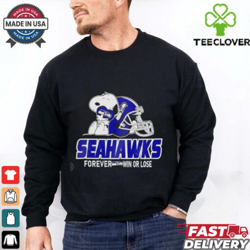 The Peanuts Movie Snoopy Forever Win Or Lose Football Seattle Seahawks shirt