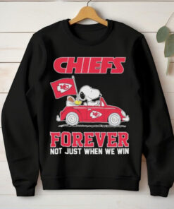 The Peanuts On Car Kansas City Chiefs Forever Not Just When We Win Shirt