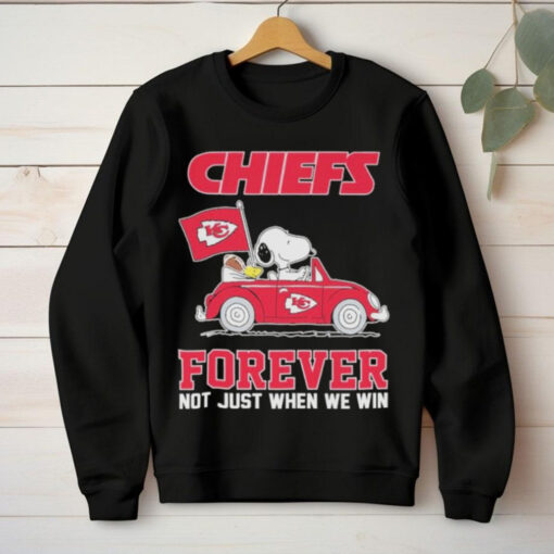 The Peanuts On Car Kansas City Chiefs Forever Not Just When We Win Shirt