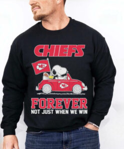 The Peanuts On Car Kansas City Chiefs Forever Not Just When We Win Shirt