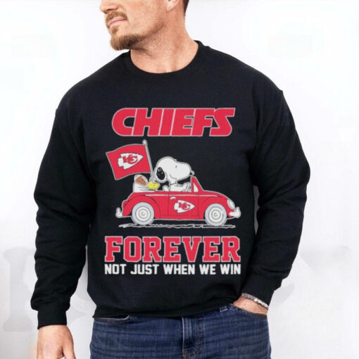 The Peanuts On Car Kansas City Chiefs Forever Not Just When We Win Shirt