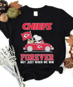 The Peanuts On Car Kansas City Chiefs Forever Not Just When We Win Shirt
