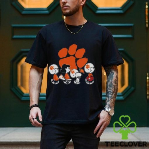 The Peanuts Snoopy And Friends Cheer For The Clemson Tigers Ncaa Shirt