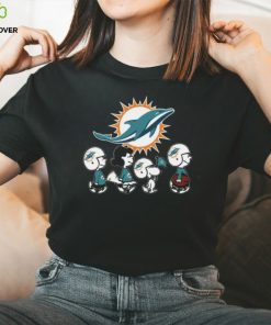 The Peanuts Snoopy And Friends Cheer For The Miami Dolphins NFL Shirt 1 The Peanuts Snoopy And Friends Cheer For The Miami Dolphins NFL Shirt