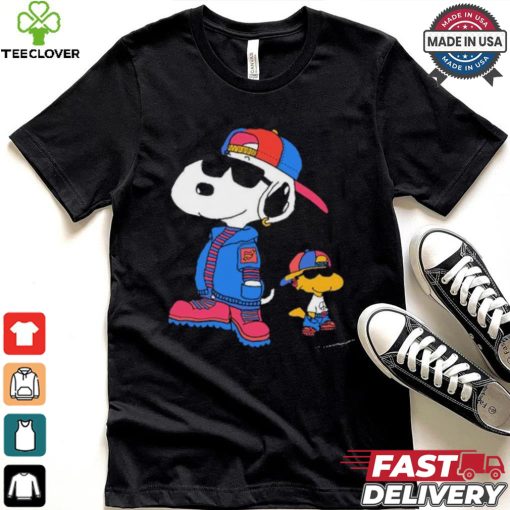 The Peanuts Snoopy And Woodstock 2 Cool Snoopy 8 30 Drop T shirt