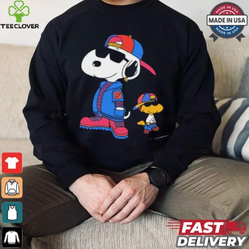 The Peanuts Snoopy And Woodstock 2 Cool Snoopy 8 30 Drop T shirt