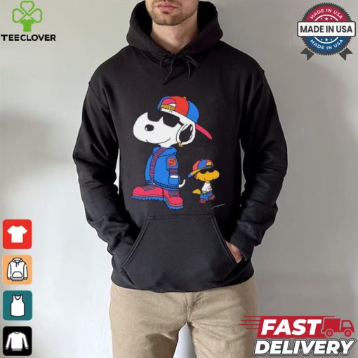 The Peanuts Snoopy And Woodstock 2 Cool Snoopy 8 30 Drop T shirt