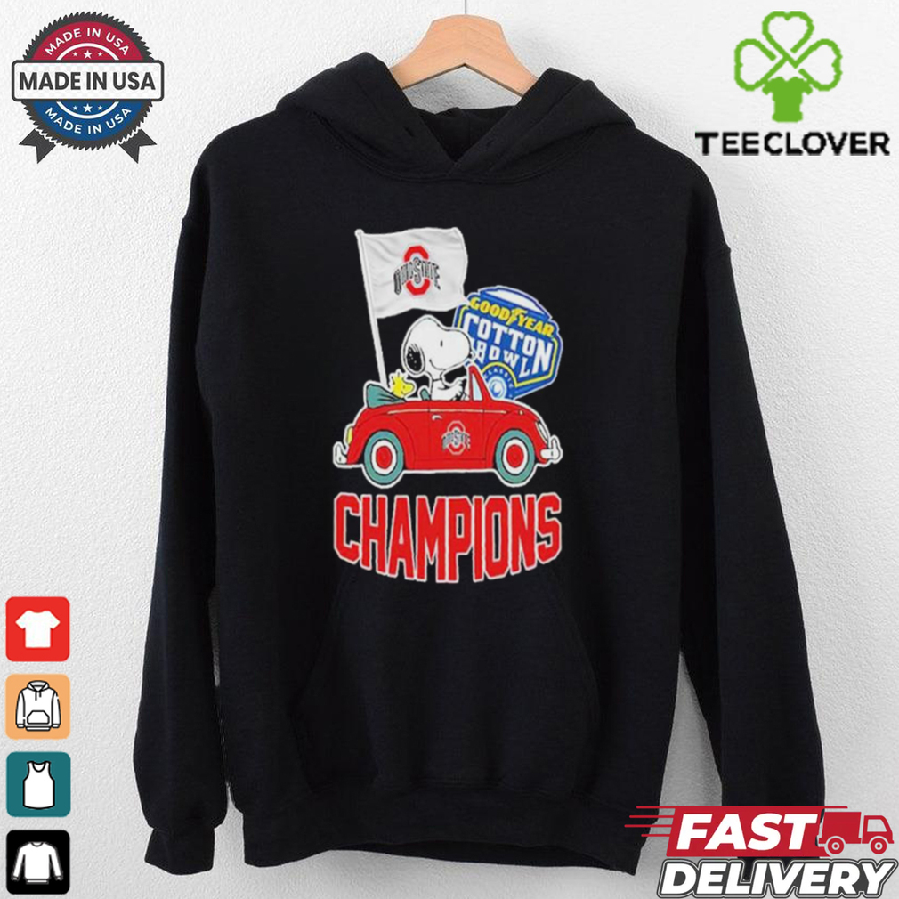 The Peanuts Snoopy And Woodstock Ohio State Buckeyes Goodyear Cotton Bowl Classic Champions College Football Playoff NCAA Season 2024 2025 T shirts The Peanuts Snoopy And Woodstock Ohio State Buckeyes Goodyear Cotton Bowl Classic Champions College Football Playoff NCAA Season 2024 2025 T shirts