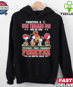 The Peanuts Snoopy Forever A USC Trojans Fan Win Or Lose Forever Fan No Matter Shirt