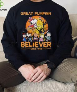 The Peanuts Snoopy Great Pumpkin Believer Since 1966 Charlie Brown Halloween Shirt