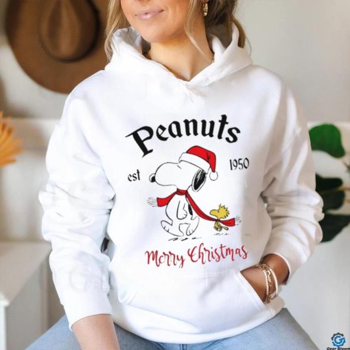 The Peanuts Snoopy est 1950 Merry Christmas shirt