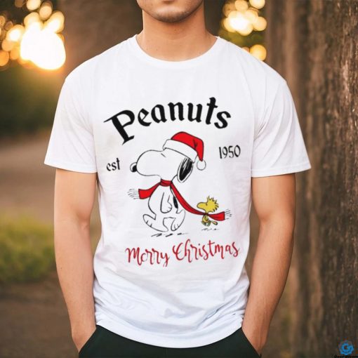 The Peanuts Snoopy est 1950 Merry Christmas shirt
