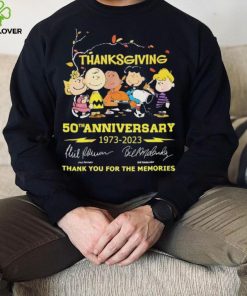 The Peanuts Thanksgiving 50th Anniversary 1973 – 2023 Thank You For The Memories T Shirt