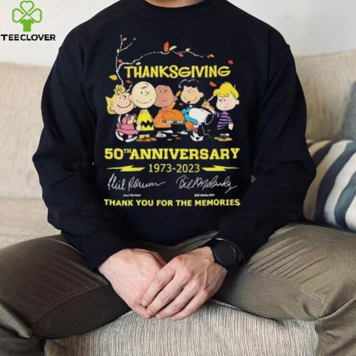 The Peanuts Thanksgiving 50th Anniversary 1973 – 2023 Thank You For The Memories T Shirt