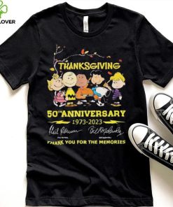 The Peanuts Thanksgiving 50th Anniversary 1973 – 2023 Thank You For The Memories T Shirt