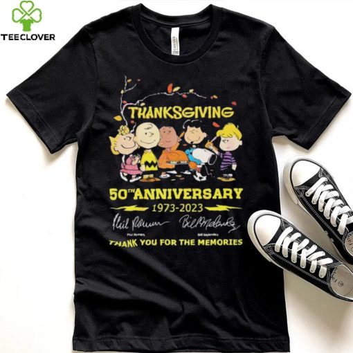 The Peanuts Thanksgiving 50th Anniversary 1973 – 2023 Thank You For The Memories T Shirt