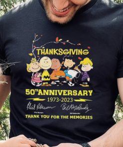 The Peanuts Thanksgiving 50th Anniversary 1973 – 2023 Thank You For The Memories T Shirt