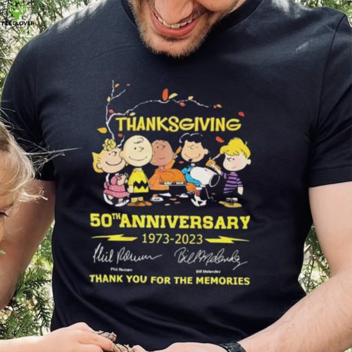 The Peanuts Thanksgiving 50th Anniversary 1973 – 2023 Thank You For The Memories T Shirt