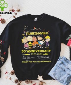 The Peanuts Thanksgiving 50th Anniversary 1973 – 2023 Thank You For The Memories T Shirt