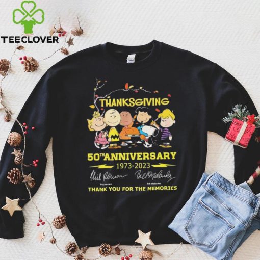 The Peanuts Thanksgiving 50th Anniversary 1973 – 2023 Thank You For The Memories T Shirt