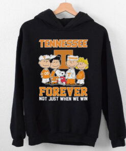 The Peanuts X Tennessee Volunteers Forever Not Just When We Win Shirt