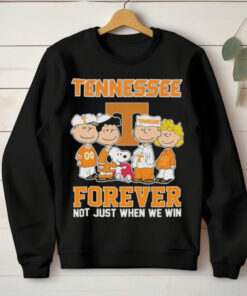 The Peanuts X Tennessee Volunteers Forever Not Just When We Win Shirt