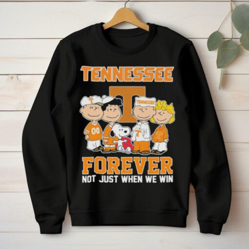 The Peanuts X Tennessee Volunteers Forever Not Just When We Win Shirt
