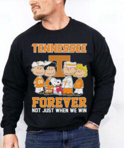 The Peanuts X Tennessee Volunteers Forever Not Just When We Win Shirt