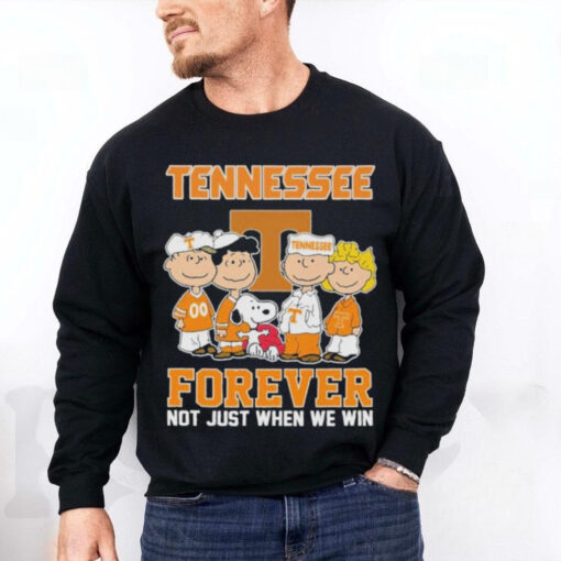 The Peanuts X Tennessee Volunteers Forever Not Just When We Win Shirt