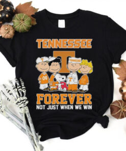 The Peanuts X Tennessee Volunteers Forever Not Just When We Win Shirt