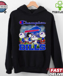 The Peanuts walking Champion Buffalo Bills shirt