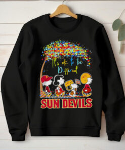 The Peanuts walking it’s ok to be different Sun Devils shirt