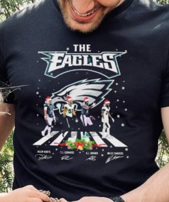 The Philadelphia Eagles Team Abbey Road Christmas Signatures Shirt