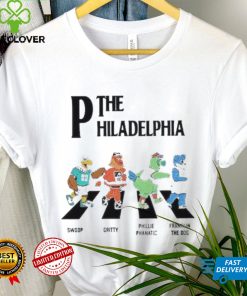 The Philadelphia Team Swoop Gritty Phillie Phanatic Franklin The Dog Road Shirt