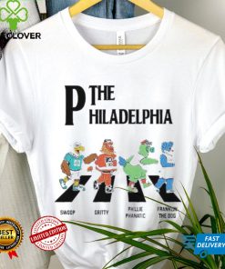 The Philadelphia Walking Road Swoop Gritty Phillie Phanatic Franklin The Dog Shirt