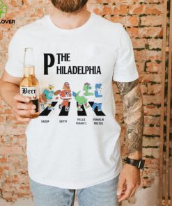 The Philadelphia Walking Road Swoop Gritty Phillie Phanatic Franklin The Dog Shirt